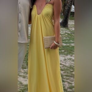 Beginning Boutique Sunny Yellow Maxi Dress